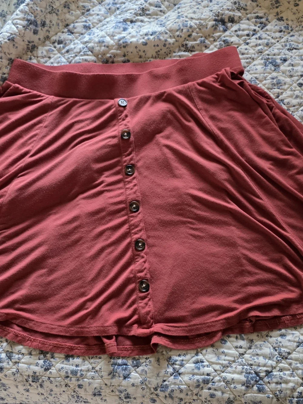 torrid Orange Button-Front Circle Skater Skirt
